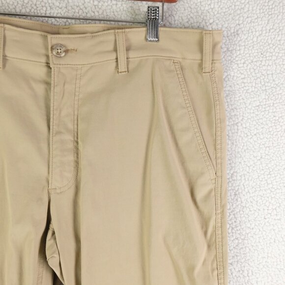 Eddie Bauer Travex Pants Mens 38X32 Beige Hiking Lightweight Nylon Outdoor - Picture 2 of 11